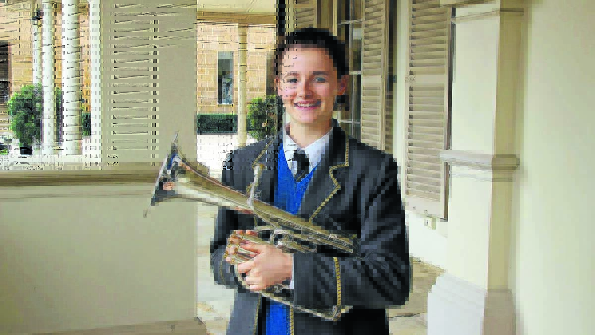 NATIONAL CHAMPION: Tamworth musician Rhiannon Heath was named the junior national champion for the tenor horn. Photo: Supplied