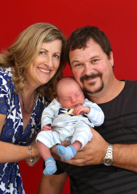 FAMILY: Baby makes three for Leonie van Rooyen and Stephen Bryant. 