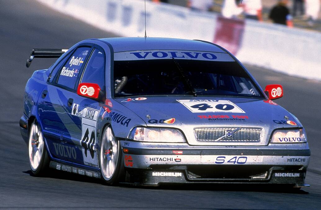FLASHBACK: Volvo's sole Great Race victory came in 1998 when Jim Richards and Swede Rickard Rydell piloted their Volvo S40 to the chequered flag.