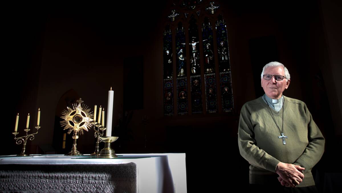  “I have no doubt there is an evil spirit, that Satan the devil exists,”  says Wollongong Catholic Bishop Peter Ingham. Picture: ADAM McLEAN