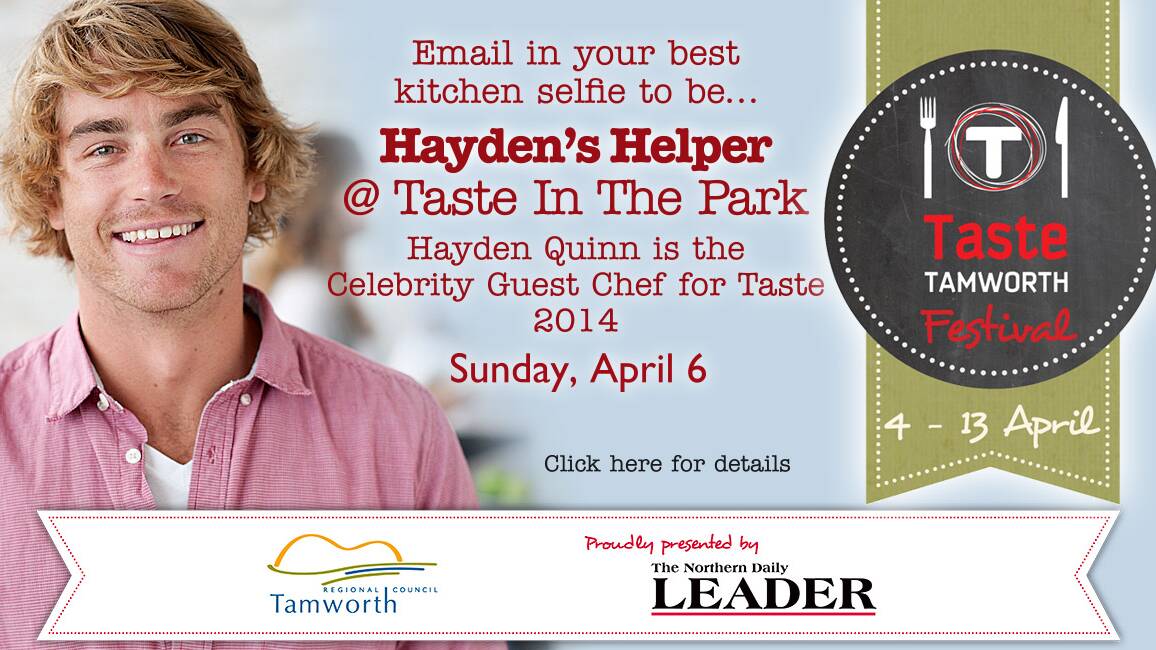 COMPETITION: Be Hayden's helper at Taste Tamworth!