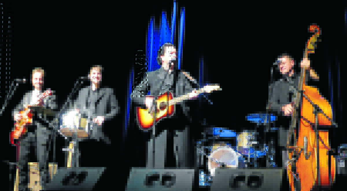 CASH ON DELIVERY: Stuie French, Brad Bergen, Daniel Thompson, and Artie Taylor bring the music and stories of Johnny Cash to Tamworth this Saturday night.