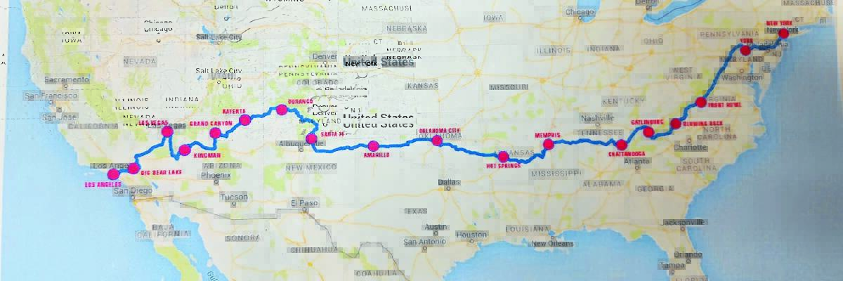 CROSS-COUNTRY: From east to west, the 65 Aussies rode across America raising awareness of depression and suicide prevention.
