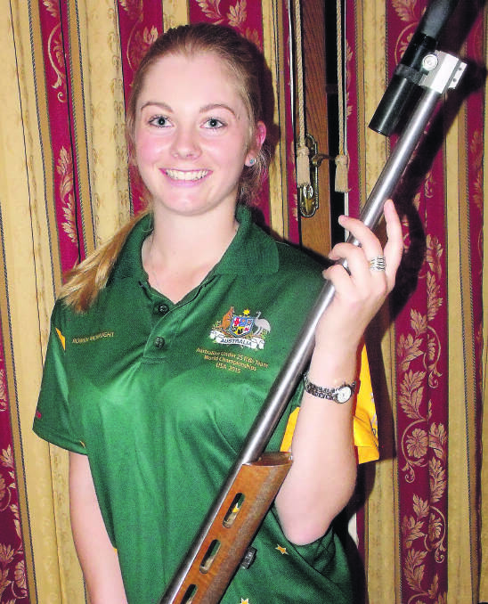 Yarrowitch shooter Rowena McNaught flies to the US today to compete for Australia in the World Long Range Rifle Championships.