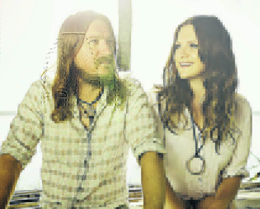 GOLDEN VOICES: Adam Eckersley and Brooke McClymont visit Narrabri for a laIdback acoustic gig on Saturday.