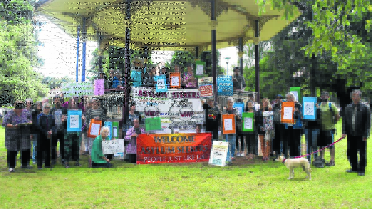 RALLYING FOR A CAUSE: More than 50 people turned out in Armidale on Thursday to protest a court decision affecting almost 270 asylum seekers in Australia.