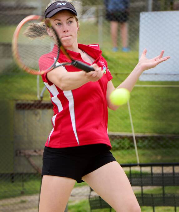 Tamworth’s Laura Jeffery will go into this weekend’s Champions of Champions tournament in Inverell as the North West’s top seed in the 15s girls.  Photo: Gareth Gardner 230815GOA02