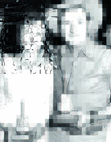 LOOKING BACK: Joy McKean and Slim Dusty at the Golden Guitar Awards in 1976.