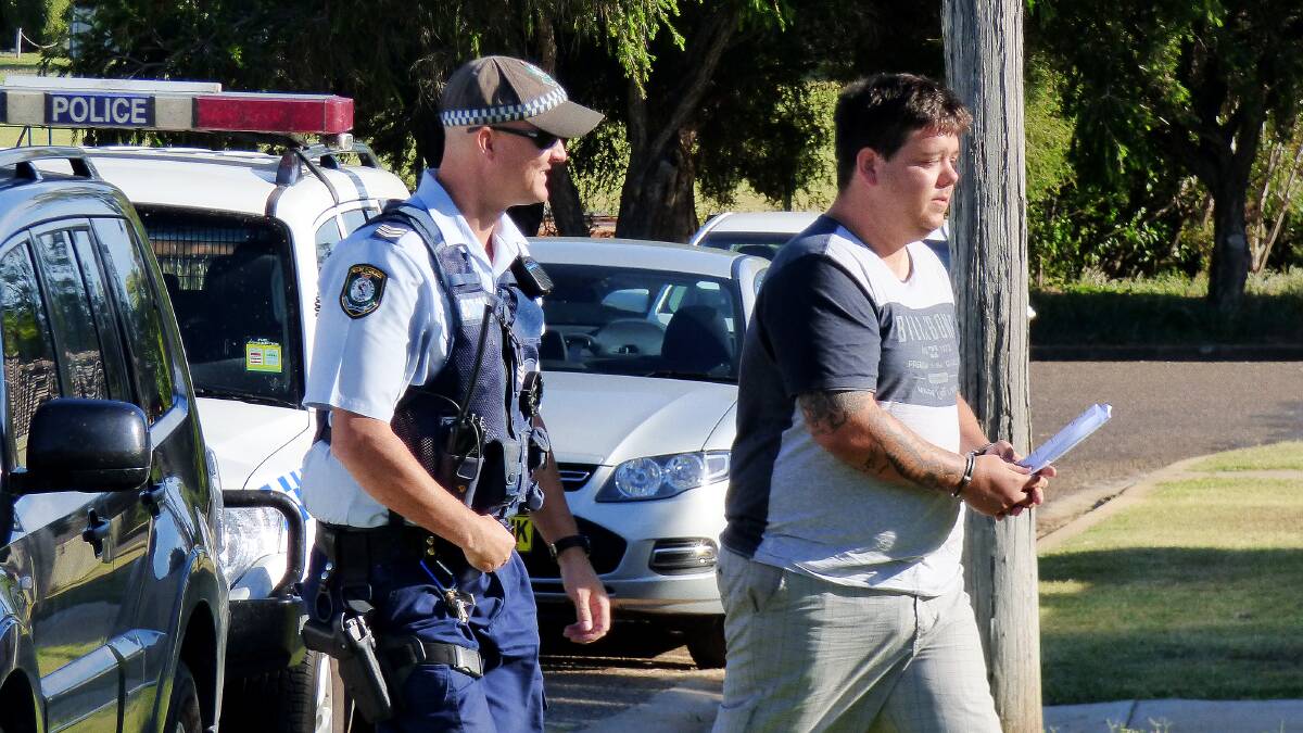 BEHIND BARS: Wortley was arrested when dozens of police officers stormed his Hopedale Ave home in early-morning raids in February in Gunnedah. Photo: Breanna Chillingworth P1010526