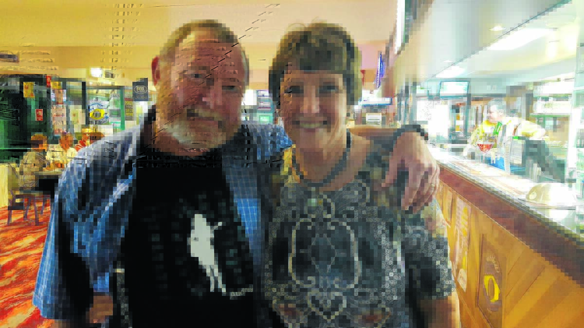 AULD FANS: Peter and Val Murray drove up from Dapto to attend the show.