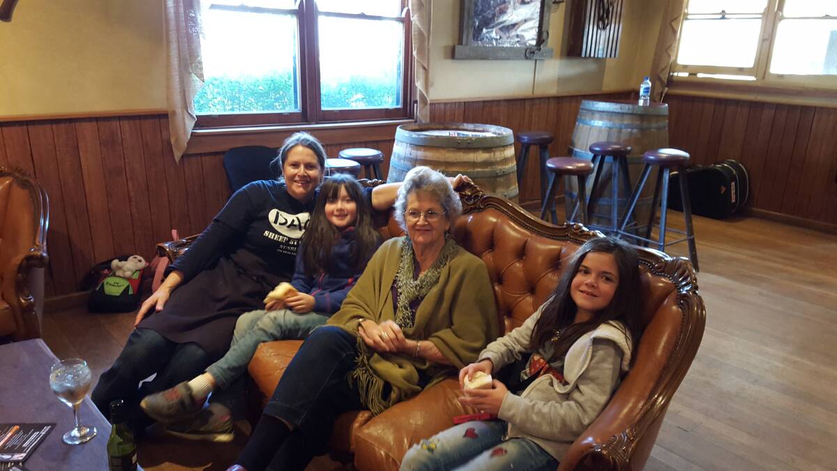 There's three generations in this photo - Belinda Krsulja, her lovely mum (Mrs Disher) and her two beautiful daughters, Brooke and Jade. 