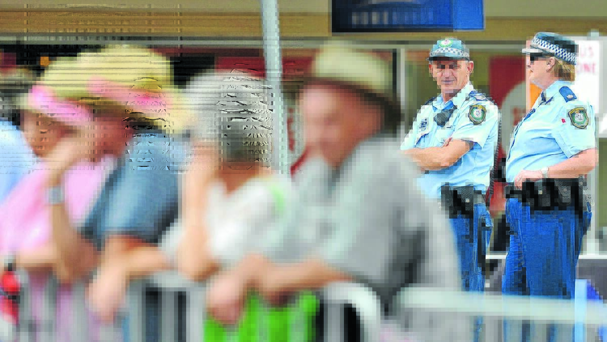 WELL BEHAVED: Local police have praised festival-goers. Photo: Paul Mathews 230116PMA19