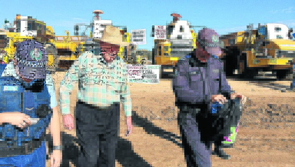PASSIONATE PROTECTOR: Bill Ryan, pictured being arrested at a Maules Creek protest, was recognised for his lifelong environmental activism.