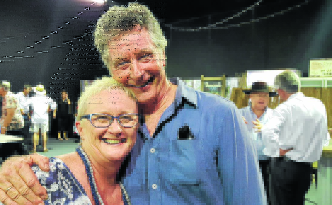 BUDDIES: Meryl Davis, daughter of the late, great Barry Thornton, who rated highly in the museum, with Slim’s longtime player and musical director, Rod Coe.