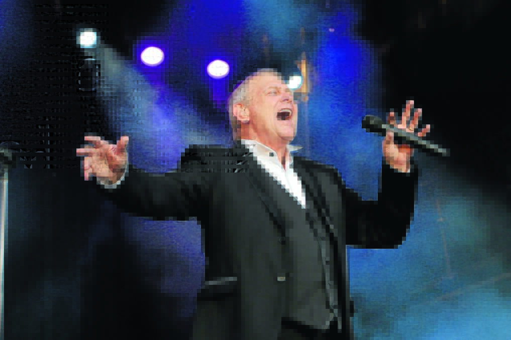 FARNESY’S DAY: John Farnham showed the crowd that he is still The Voice at A Day On The Green at Peterson’s Winery in Armidale on Saturday. Photo: Rebecca Belt 221115RBA01