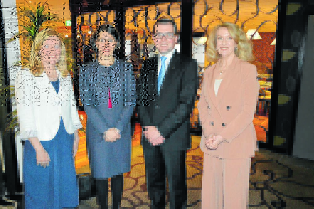 DOWN TO BUSINESS: NSW Treasurer Gladys Berejiklian, second from left, with Armidale Business Chamber board member Annie Keoghan, Northern Tablelands MP Adam Marshall and chamber president Susan Cull at the business forum.