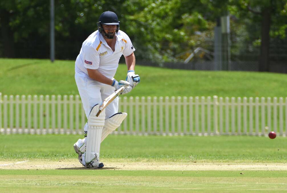 Todd Francis in batting form for East during the One-Day Final at Armidale Sportsground on Australia Day. He will be looking for more runs in the return to the two-day format today. Photo: pixonline.com.au