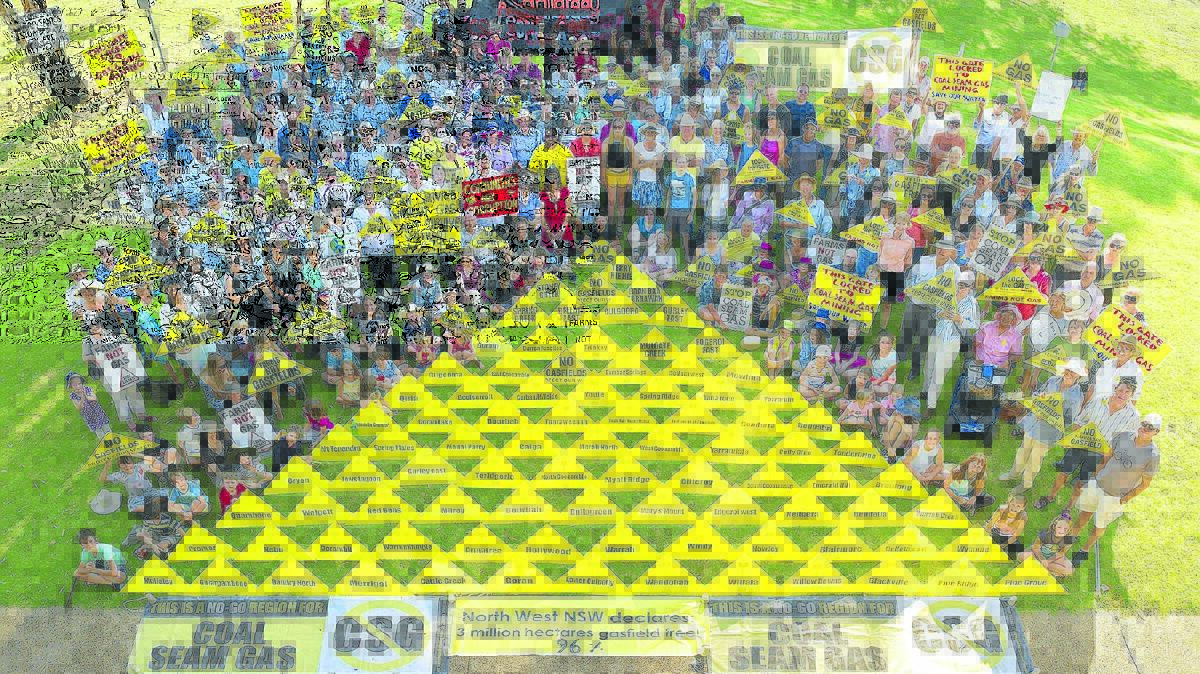 NO GASFIELDS, PLEASE: Nine communities declared their opposition to coal seam gas at the event.