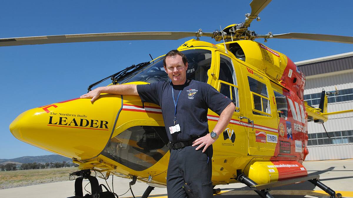 COMMITTED: Westpac rescue helicopter senior crewman Trent Owen has welcomed the organisation’s recognition in the NSW WorkSafe Awards. Photo: Geoff O'Neill 021014GOD01