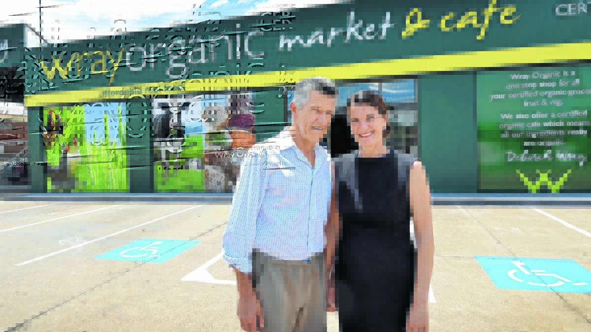 CLEAN AND GREEN: Gary Davis and Deborah Wray outside their new store in Tamworth on Thursday.  Photo: Barry Smith 210116BSF03