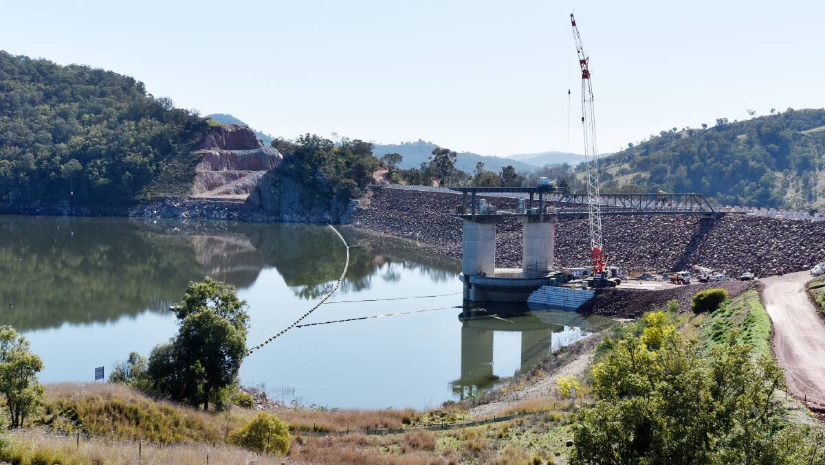 GOING UP: Chaffey Dam on Tuesday had already passed the 50 per cent capacity level and was still rising. Photo: Geoff O’Neill 280715GOA03