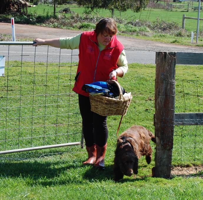 Georgie Patterson from Aussie Truffle Dogs and Summer the spaniel go in search of truffles. Photos: Marina Williams
