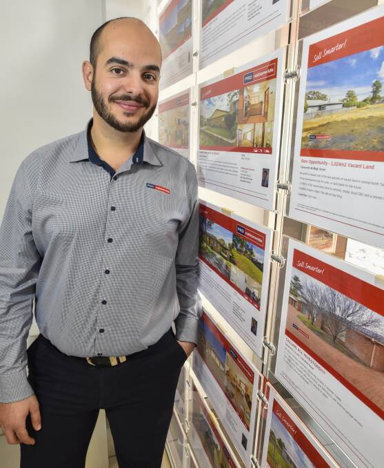 IN DEMAND: PRD Tamworth agent Mark Sleiman says four bedroom homes and small lifestyle properties are in high demand. Photo: Peter Hardin 270916PHB16