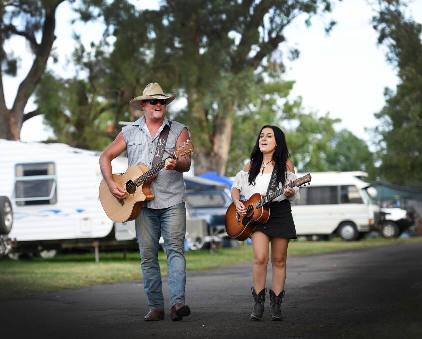SHOOTING STARS: Country icons James Blundell and Kirsty Lee Akers will perform at a free concert at Toyota Park on Friday night. Photo: Gareth Gardner