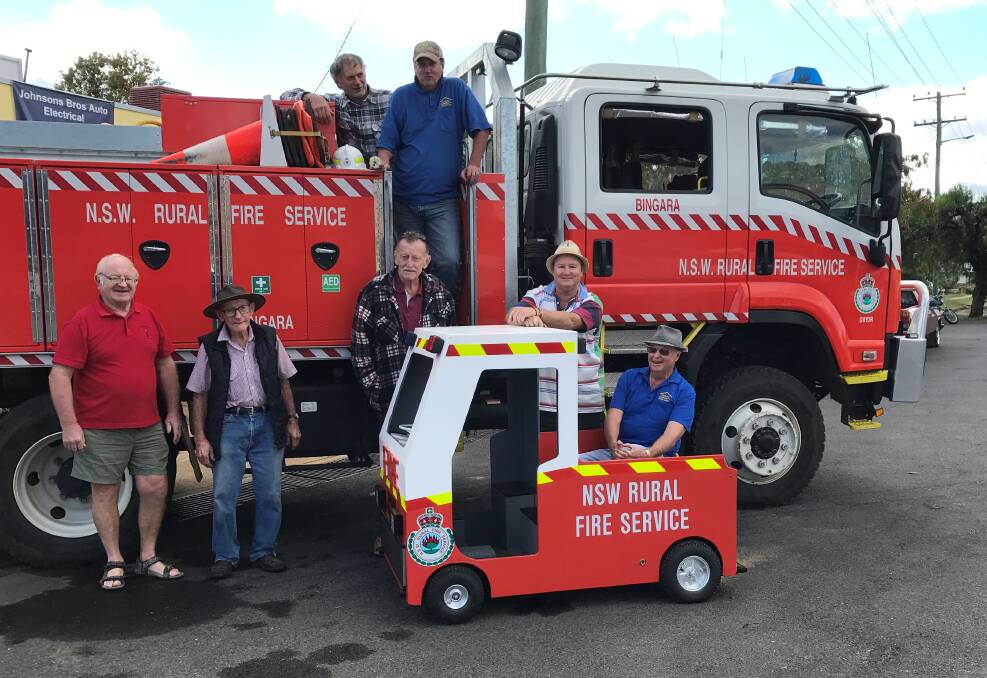 Community Spirit: The Bingara Men's Shed worked tirelessly to produce the mini fire truck.