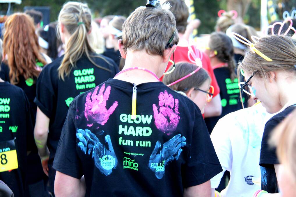 FUN RUN: It's believed to be the first glow run to ever hit Tamworth following on from colour runs and mud runs in the past. Photo: Supplied