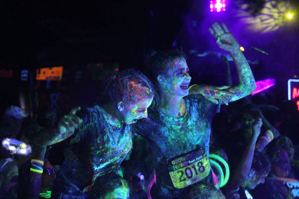 COLOUR: The old Tamworth Showground will be a sea of glowing colour this week as the Glow Hard run kicks off. Photo: Supplied