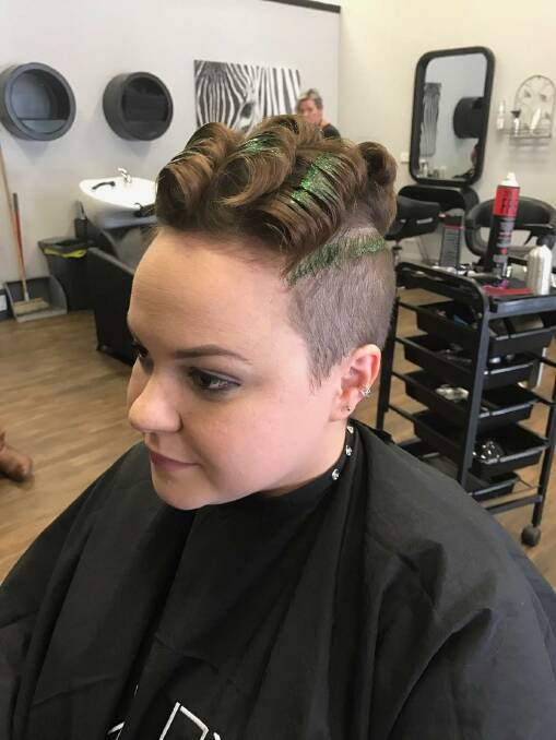 NEW DO: Mikhalia Fox joined in on the World's Greatest Shave and underwent the chop for cancer research. Photo: Supplied