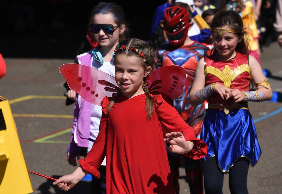 CELEBRATION: Juliet Mettam dressed up as a fairy for the school's Book Week parade. 240817GGB01