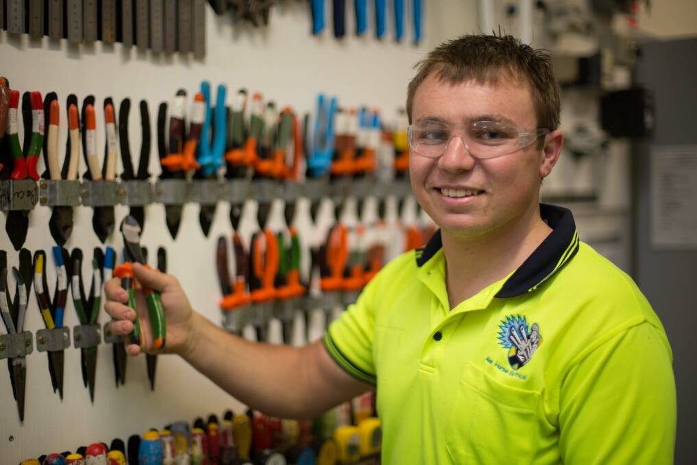 GOOD CHOICE: Luke Stunden of Tamworth was one of many to enrol in the electrical trade at TAFE New England. Photo: Supplied