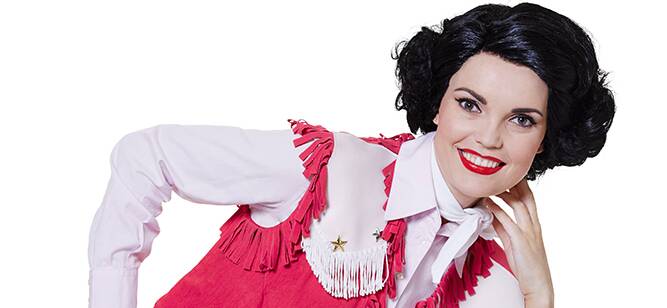 TRIBUTE: Courtney Conway stars as Patsy Cline in a tribute show based on the iconic singer's friendship with Louise Seger through phone calls and letters. 