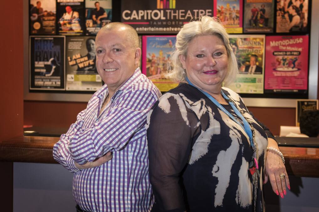 SALES SOAR: Tamworth entertainment venues manager Peter Ross and musical society president Ann Walsh. Photo: Peter Hardin