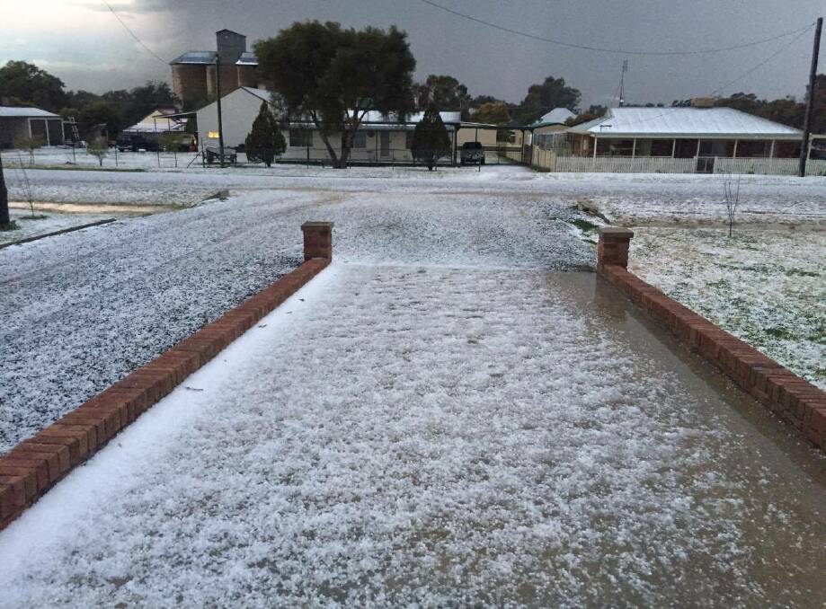 COVERED: Residents south of Tamworth including Duri were the hardest hit by the hail. Photo: Supplied