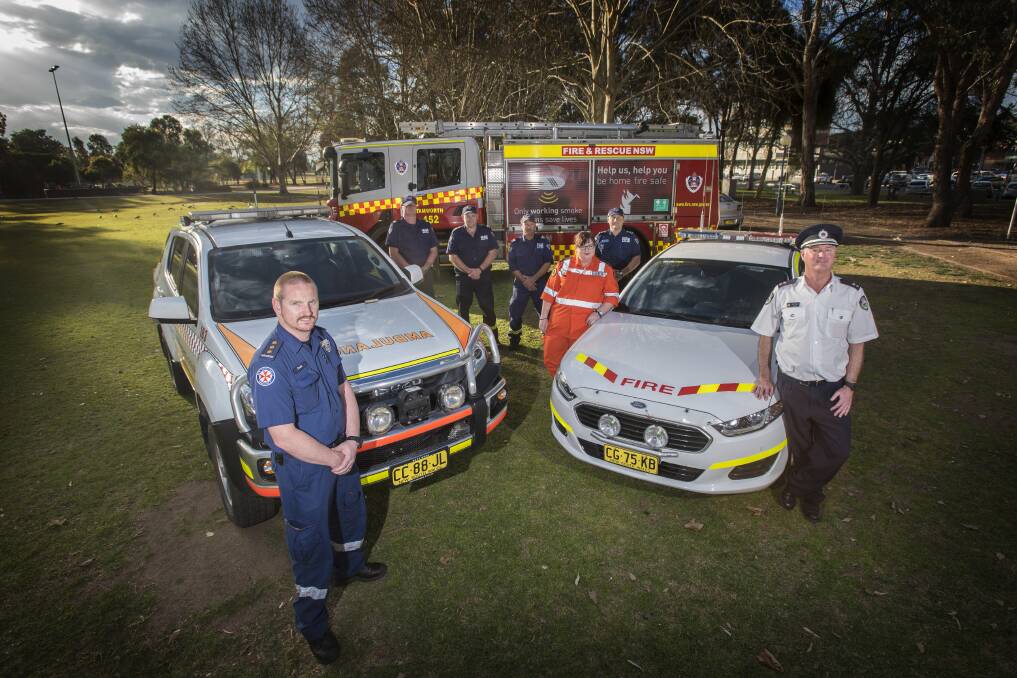 DAY OUT: Tamworth's paramedics, police, rural and city firefighters and SES volunteers invite you to the big event. Photo: Peter Hardin