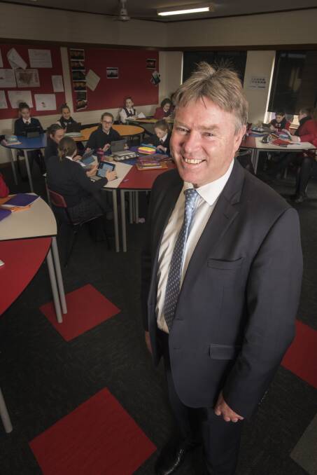 POSITIVE: Calrossy Anglican School principal David Smith said the school was generally pleased with results. Photo: Peter Hardin 