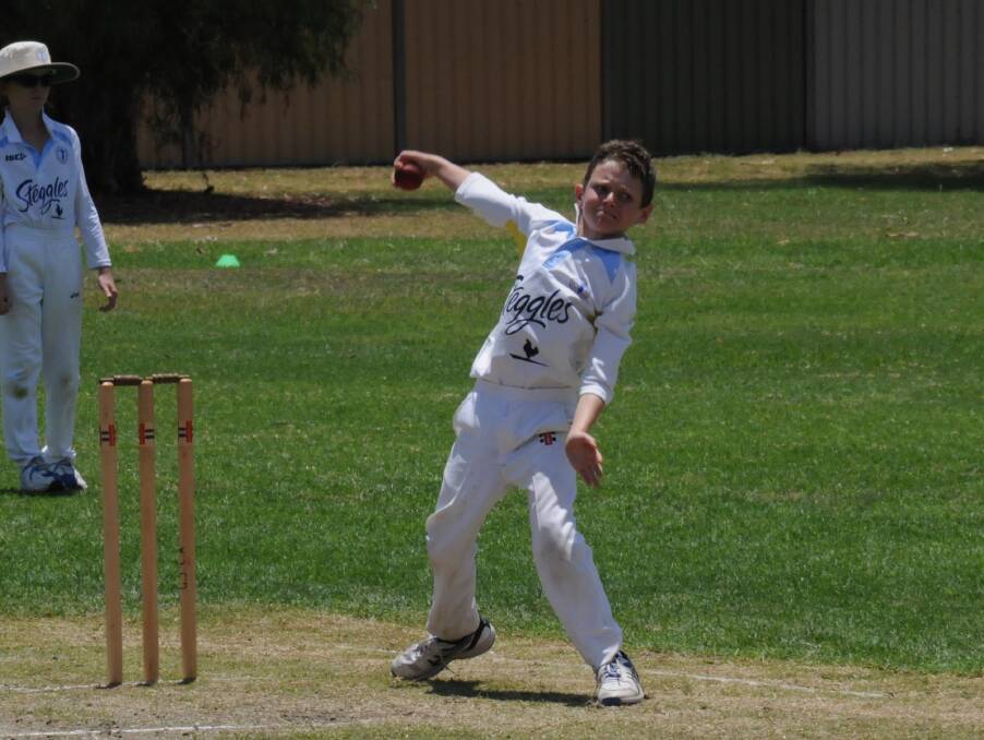 ALL-ROUND STAR: Zac Craig scored 26 and conceded just three runs in his two overs as Tamworth Blue triumphed in Sunday's under 12 cricket match.