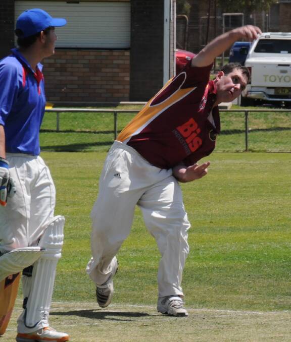 LEADER: Andy Mack had a great day as he took 2-20 off eight overs and later scored a hard-hitting 43 in Albion's victory over Mornington in Gunnedah cricket.