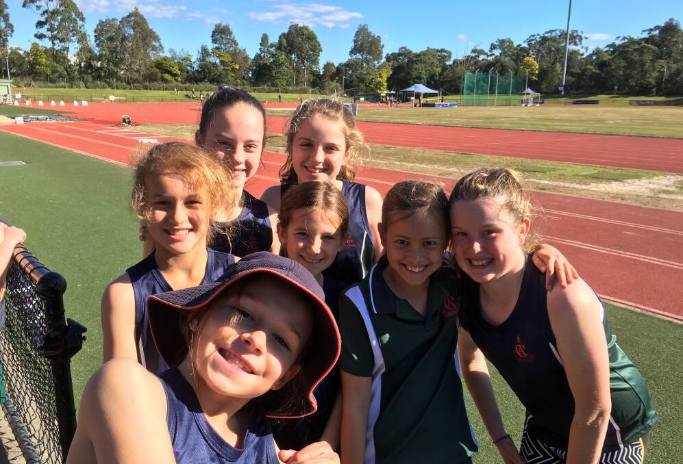 It was all smiles for Calrossy Anglican School last Friday in Newcastle as 70 students ran, threw and jumped their way into third place on the day. 