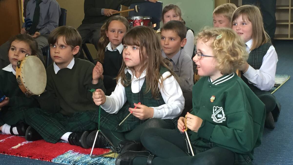 Our K-2S percussion group performing at our Open Day. 

 
