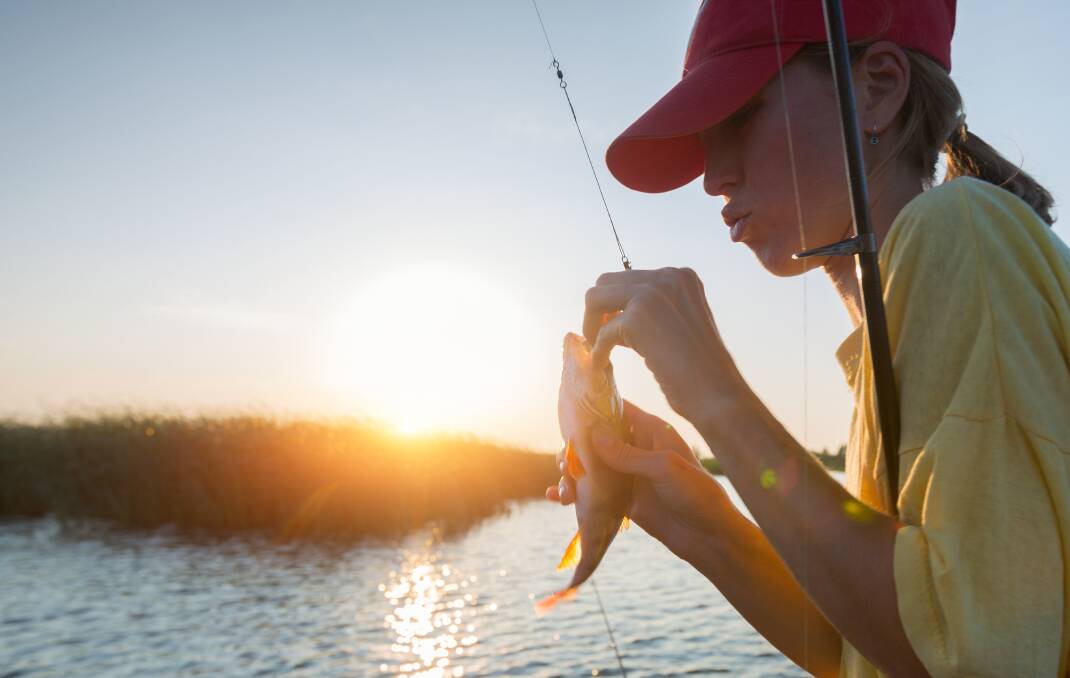 Hooked: Recent research suggests about 30 per cent of recreational fishers are women.