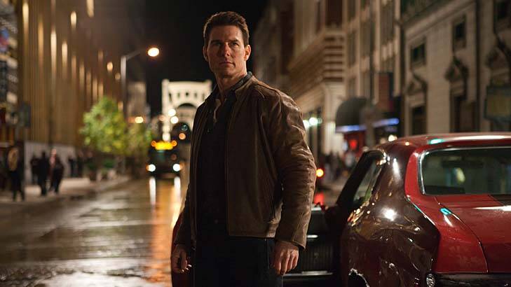 Tom Cruise as Jack Reacher. The actor does all his own stunts in the film, including a hair-raising car chase.