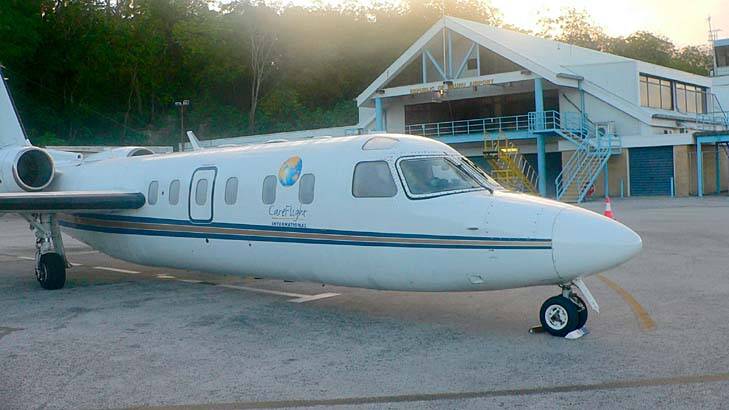 The Pel-Air Westwind that ditched in the sea off Norfolk Island in November 2009 with two crew and four passengers onboard. Photo: Supplied