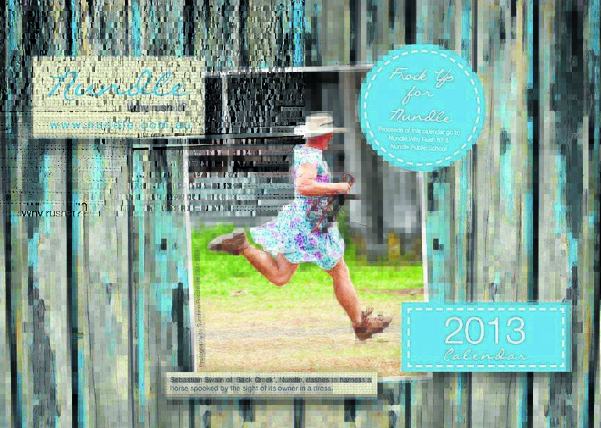 HOT PROPERTY: The 2013 Frock Up For Nundle calendar has gone into a second print run to meet the demand for the blokes in frocks photographs.
