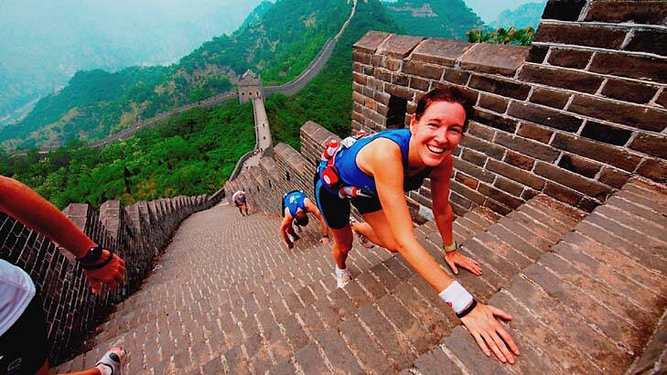 One of the most challenging runs in the world ... the Great Wall Marathon, China.