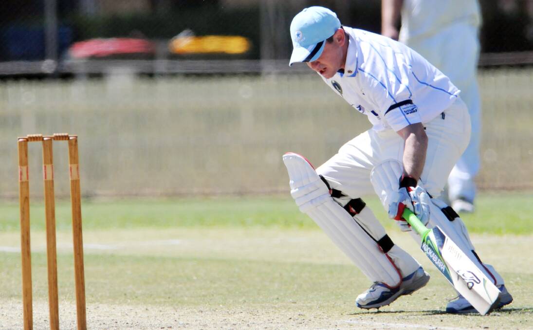 Adam Lole will be looking to add to his three centuries this season when he opens for Tamworth Second XI against Brisbane Waters on Sunday, Photo: Geoff O'Neill 261013GOF04