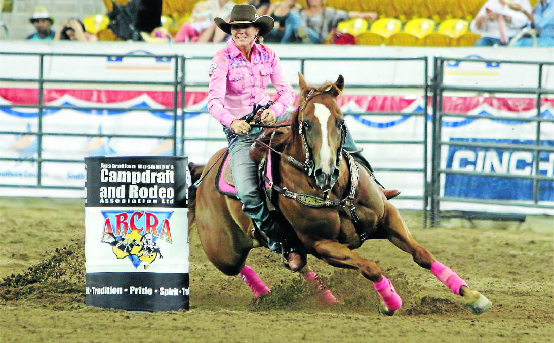 Willow Tree's Nichole Fitzpatrick made it a hat-trick of allround cowgirl titles on Saturday night. Photo: Frenchs Rodeo Photos